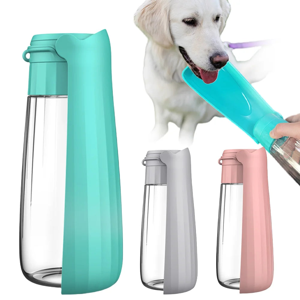 Draagbare Honden Waterfles 550ml | Lekvrije Reisdrinkbak voor Honden