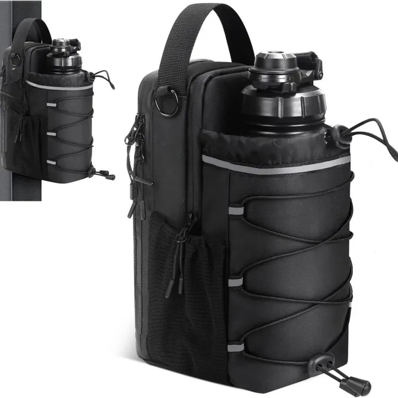 Magnetische Handsfree Sporttas | Crossbody Fitness Sling met Drinkfleshouder