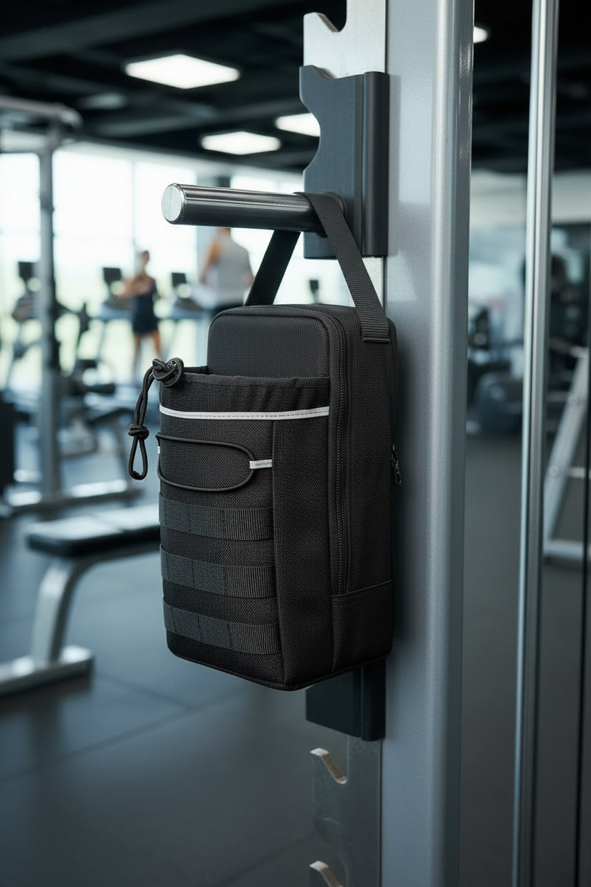 Magnetische Handsfree Sporttas | Crossbody Fitness Sling met Drinkfleshouder