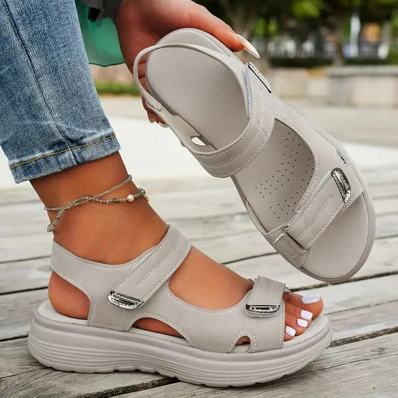 Dames Zomer Comfort Sandalen | Lichtgewicht Open-Teen Platte Sandalen