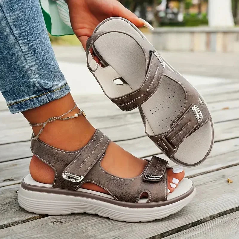 Dames Zomer Comfort Sandalen | Lichtgewicht Open-Teen Platte Sandalen